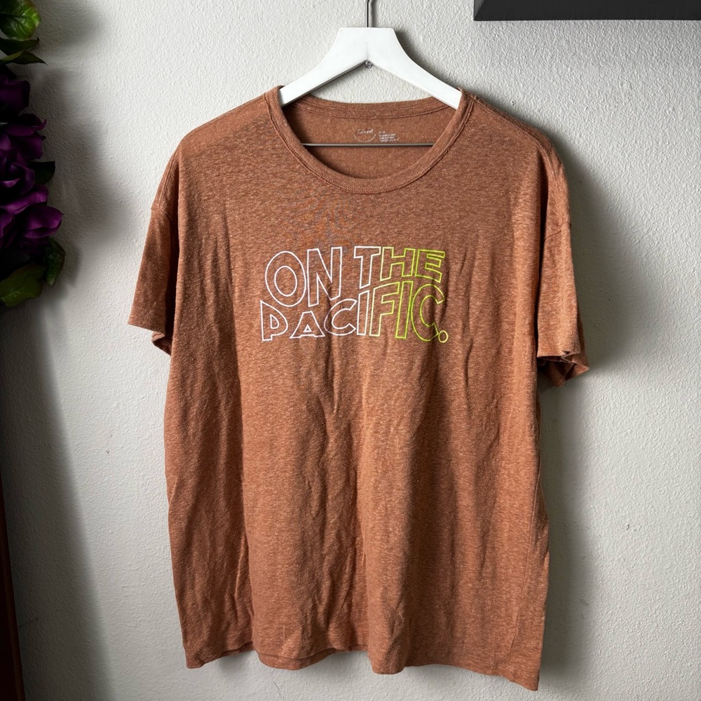 Aerie “On The Pacific” Oversized Boyfriend Fit Graphic Tee Women’s Size Medium